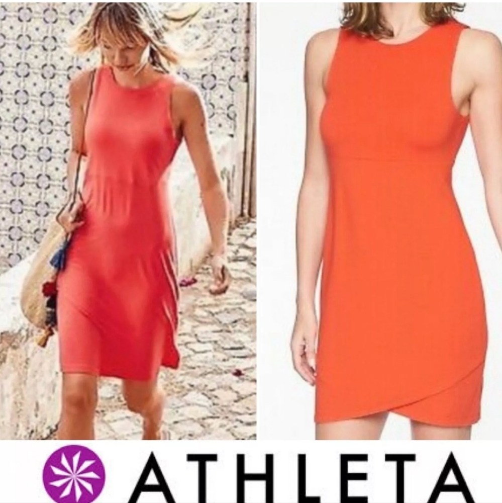 Athleta Coral Size‎ Medium Activewear Dress Sleeveless Summer
